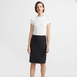 Theory stretch wool pencil skirt